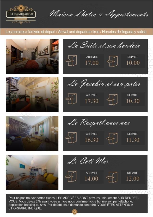 Retromirabeau - Chambre Suite & Appartements De Charme - Localisation Premium Нарбонна Экстерьер фото