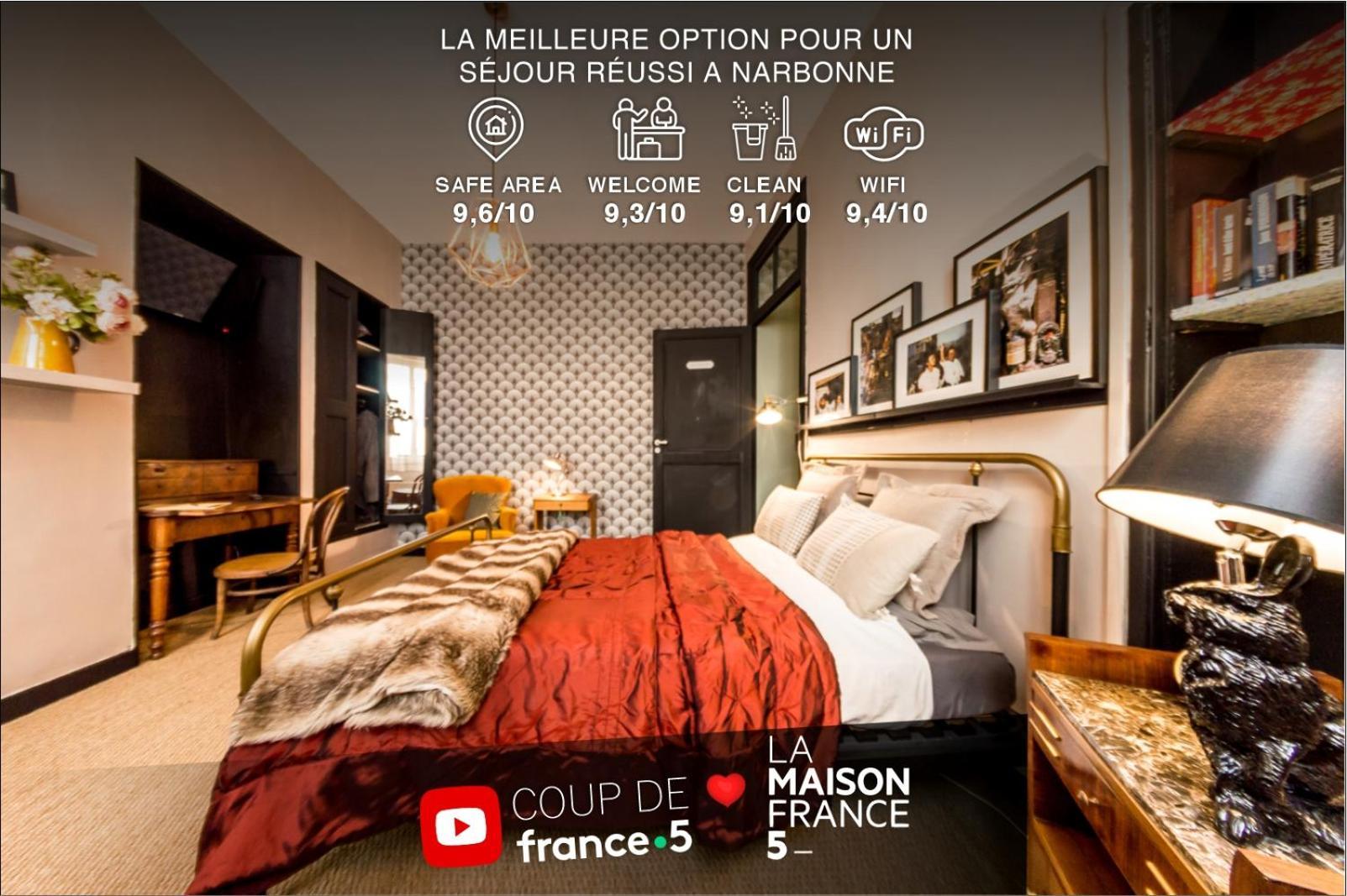 Retromirabeau - Chambre Suite & Appartements De Charme - Localisation Premium Нарбонна Экстерьер фото